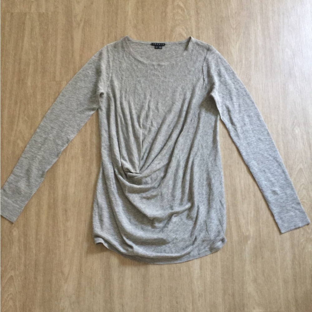 Theory Long Sleeves Draped Sweater